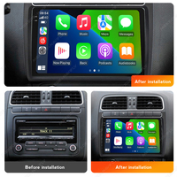 Mekede commande vocale 360 caméra voiture android 9 pouces écran tactile pour VW Polo Golf Passat bt gps dsp autoradio