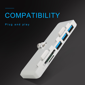 Lector de Tarjetas SD y TF de Aluminio con 3 Puertos <span class=keywords><strong>USB</strong></span> 3.0 y Botón Fijo para <span class=keywords><strong>iMac</strong></span>, Gran Venta - Product Image 2