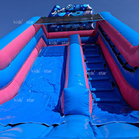 Château gonflable commercial d'extérieur, château gonflable à thème de dessin animé, combo toboggan et château gonflable pour enfants