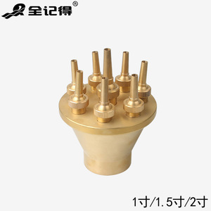 หัวฉีดน้ำพุแบบปรับได้ 1/1.5/2 นิ้ว ติดตั้งตรงกลาง หัวฉีดพ่นน้ำขึ้นไป สำหรับสระว่ายน้ำ ลานบ้าน และสวนหิน - Product Image 2