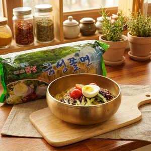 [Kumsung] comida congelada Fideos fríos masticables Comida coreana Auténticos fideos fríos coreanos Refrescante Baja en calorías Comida fácil de preparar - Product Image 3