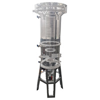 Customized Large Transparent Acrylic High Accuracy Experimental Filtration Reactor Cylindrical Testing Tool