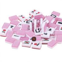 166 tuiles de mahjong américaines personnalisées brillantes en acrylique transparent sculpté, dorées et transparentes, à double couche, Oh My Mahjong, pour le divertissement
