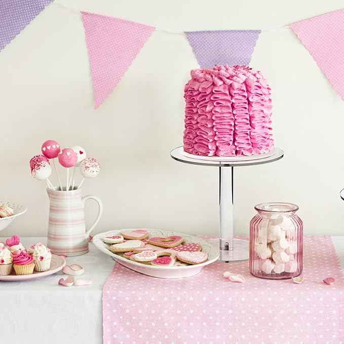 Steel Cake Stand Clear Acrylic Dessert Table Cupcake Stand Birthday