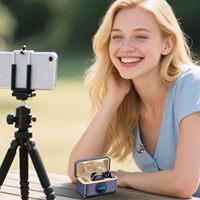 Nouveau microphone sans fil Q8, mini microphone cravate portable rechargeable pour diffusion en direct