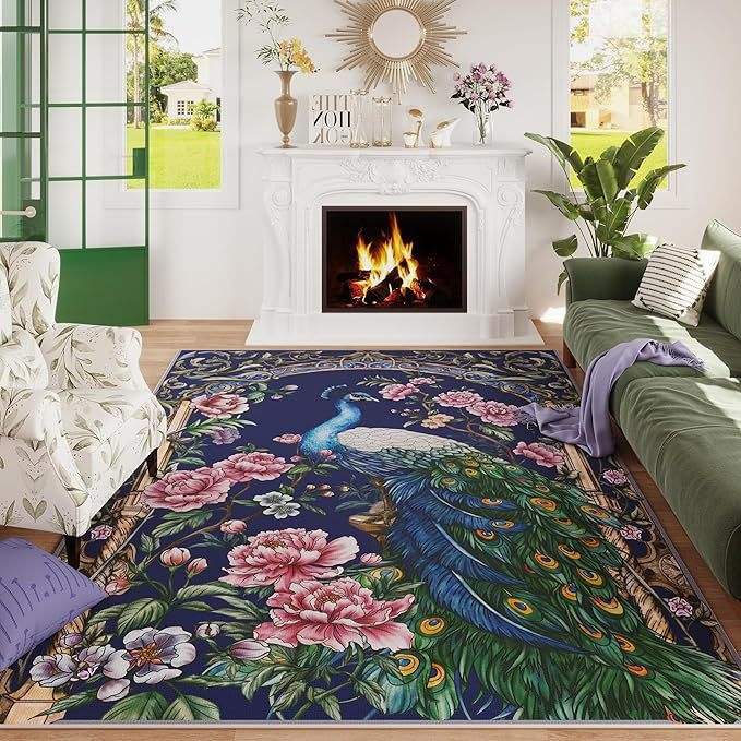 XH-นกยูง สีน้ำเงินเข้ม