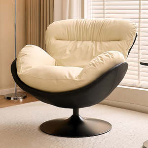 Set furnitur telur logam Putar sofa, kursi sofa Modern berlengan rumah, Set furnitur telur ruang tamu - Product Image 2