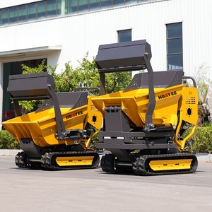 Mini-dumper chenillé robuste de haute qualité, benne basculante, transporteur de jardin, 500 kg, vert, facile à utiliser - Product Image 5