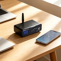 BRZHIFI DVP10B DAC HiFi, Decodificador de Audio ES9018K2M, DAC BT 5.3, Pantalla OLED, Receptor de Audio Digital Universal para Escritorio y Automóvil