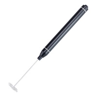 خلاط قهوة صغير محمول من الألومنيوم Pailite EP-504 يعمل بالبطارية، خفاقة ماتشا، ملمس معدني، نقش بالليزر، للحليب