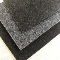 Revêtement en feutre non tissé pour automobile, extensible dans les 4 sens, pour le revêtement de camping-car, tapis de sol de voiture, poids moyen, soluble dans l'eau pour le coffre