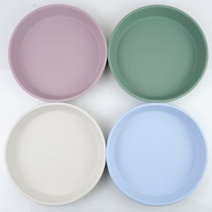 经典风格食品级硅胶婴儿碗盘餐具学步儿童训练定制彩色晚餐吃凯泰利来样定做/ODM - Product Image 5