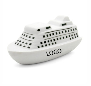 Custom Logo Hot Sales Imprinted Cruise Ship Pu Stress Relievers Stress Toy Stress <b>Ball</b> - Product Image 1
