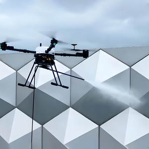 Drone de lavage autonome haute pression de pointe avec réservoir d'eau pour le nettoyage des vitres de bâtiments - JIUSI D15R - Product Image 1