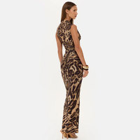 Nouvelle Robe Cintrée à Motif Animalier Style Français Vintage Printemps/Été 2026, Coupe Ajustée en Forme d'Arête de Poisson