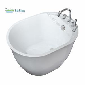 Bañera de baño compacta para 1 persona, alta calidad, 1000mm, <span class=keywords><strong>muy</strong></span> pequeña, acrílica, independiente, venta al por mayor, CE - Product Image 1