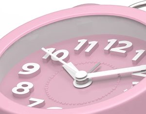 4 Inch Nhỏ Dễ Thương Mini Twin Bell 3D Số Trẻ Em Đồng Hồ Báo Thức Màu Hồng Cho Phòng Ngủ Thu Nhỏ Bàn Đồng Hồ - Product Image 2