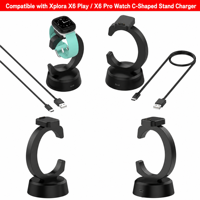 Support de charge pour smartwatch Forwelleny, station de charge avec câble USB, support de charge en forme de C pour Xplora X6 Play/X6 Pro
