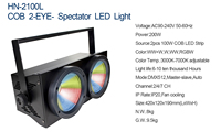Prix d'usine Offre Spéciale 2 yeux RGBW COB Blinder avec bande lumineuse à LED pour théâtre Studio boîte de nuit événement sur scène