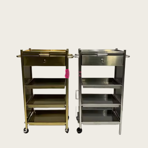 Commercio all'ingrosso della fabbrica <span class=keywords><strong>di</strong></span> Design moderno in acciaio inox parrucchiera barbiere carrello per salone <span class=keywords><strong>di</strong></span> <span class=keywords><strong>bellezza</strong></span> per uso ospedaliero e <span class=keywords><strong>officina</strong></span> - Product Image 4