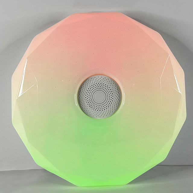 Modern 36W Acrylic LED Ceiling Lamps Remote APP Control Music Speaker White Surface Mounted Iron Smart Home Smart Home Lights