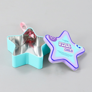 Tùy Chỉnh In Sao Hình Kim Loại Quà Tặng Hộp Thiếc Kẹo <span class=keywords><strong>Tin</strong></span> Kỳ Nghỉ Bao Bì Trang Trí Thực Phẩm Cấp Lưu Trữ Container Nhà Sản Xuất - Product Image 4