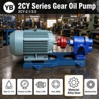 Pompa Oli Gear Tekanan Tinggi 2CY-2.1/2.5-A 35 LPM 3 KW Pompa Pelumas Tugas Berat dengan Gear Baja Paduan dan Motor Listrik Pasokan B2B