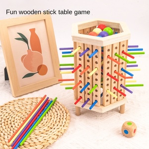 Gioco con bastoni in legno per bambini da <span class=keywords><strong>5</strong></span> a 7 <span class=keywords><strong>anni</strong></span> Puzzle a colori giocattolo interattivo genitori-figli - Product Image 2