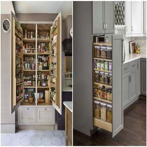 White Shaker <b>Kitchen</b> Cabinets Solid Wood <b>Kitchen</b> Cabinets Customized <b>Appliances</b> Storage Cabinet - Product Image 5