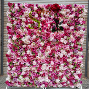Flores artificiales de seda para decoración de boda, Hortensia con rosa para pared, SPR, buen precio - Product Image 6