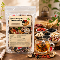 Sachets de thé aux herbes de ginseng chinois, thé naturel pour la santé, fournisseur en gros, usine OEM, faible MOQ