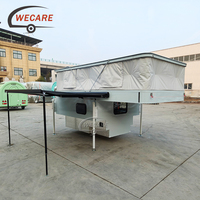 WECARE Maßgefertigter Mobiler Camping-Anhänger Pick-up-Truck-Camper Expeditionsfahrzeug-Aufbau für Pickup Flachpack-Wohnwagen