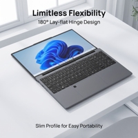 Ordinateur portable de 15,6 pouces fabriqué par le fabricant d'usine, équipé d'un processeur Intel N95, un ordinateur portable orienté vers les entreprises