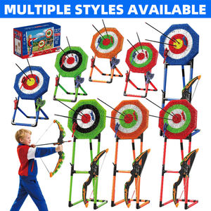 Jeu de lancer de hache en plastique durable O'BON, comprenant 3 fléchettes étoiles et 3 haches, cible de fléchettes pliable pour l'extérieur, vente en zone pour enfants - Product Image 3