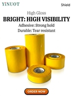 Nouvelle feuille de dorure à chaud jaune 640MM*120M pour films UV et substrats plastiques Durable et écologique