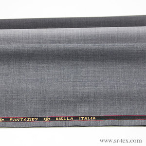 Siêu Chất Lượng Màu Grey Màu Tinh Khiết Len Len Sọc Sọc Vải Cho Nam Giới Của Suiting - Product Image 6