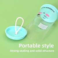 Boîte à maquillage transparente en PVC avec couvercle pour éponges de maquillage et houppettes – Grande et petite taille