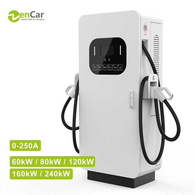 60kW 80kW DC EV Charging Station Dual Plugs GB/T CCS Chademo Connectors Commercial 100kW 120kW 200kW OCPP Ev DC Fast Charger