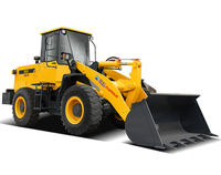 Penggerak Empat Roda 4x4 Crab Mobile Mini Backhoe Loader Mesin Cummins Daya Tinggi 0.6T-3Ton Loader Kecil