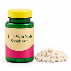 Comprimés pour cheveux, peau et ongles à marque privée avec biotine – Complément alimentaire – Fabricant OEM ODM - Product Image 1