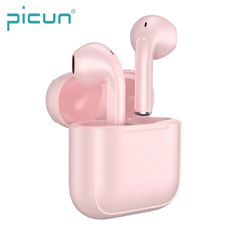 Picun Musicpods Della Ragazza di Modo di Rosa TWS Auricolari Compatto Mini Più Piccolo Auricolare Bluetooth