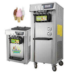 Piccola macchina per la produzione di gelato soft di vendita calda pakistana industriale 22l/h 25l per la produzione di linee da cucina commerciali commerciali commerciali commerciali commerciali