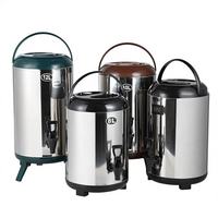 Distributeur de boissons thermiques en acier inoxydable HENGZHI, capacité de 8L à 12L, pour thé au lait, café, boissons chaudes/froides, service buffet