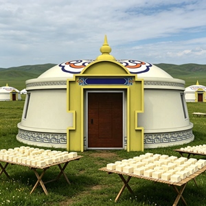 Nouvelles tentes mongoliennes en vente, yourtes en vente, <span class=keywords><strong>yourte</strong></span> mongole en toile pour les fêtes - Product Image 3