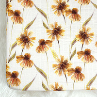Drap de lit pour bébé en coton biologique 100% respirant, super doux, lavable en machine, drap-housse en mousseline