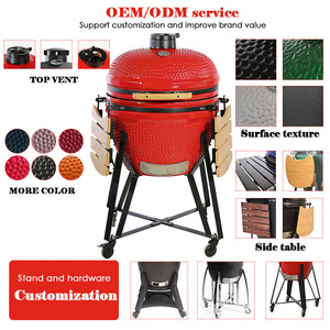 Grande Taille <span class=keywords><strong>Kamado</strong></span> en Céramique 25 Pouces pour Camping, <span class=keywords><strong>Barbecue</strong></span> Extérieur au Charbon de Bois, Four <span class=keywords><strong>Kamado</strong></span>, Fabricant Polonais - Product Image 5