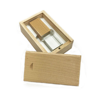 Gratis kustom 3D logo laser stik memori logam usb kristal USB Flash Drive dengan lampu Led kayu USB hadiah pernikahan untuk fotografi