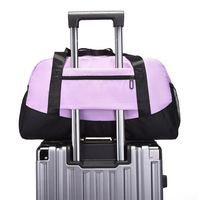 Mode femme léger Oxford Fitness sac fermeture éclair transfrontalière grande capacité sport Yoga sac à main/voyage bagage sac