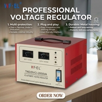 Régulateur de tension servo-stabilisateur monophasé SVC 500VA 1000VA 1500VA 2000VA Entrée 110-260V Sortie 90V 110V 220V pour alimentation domestique