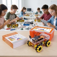 AI K210 4WD con Ruedas Mecanum, Coche Robótico Educativo Programable STEAM Inteligente, Placas y Kits de Desarrollo con Pantalla TFT de 2.4 Pulgadas
